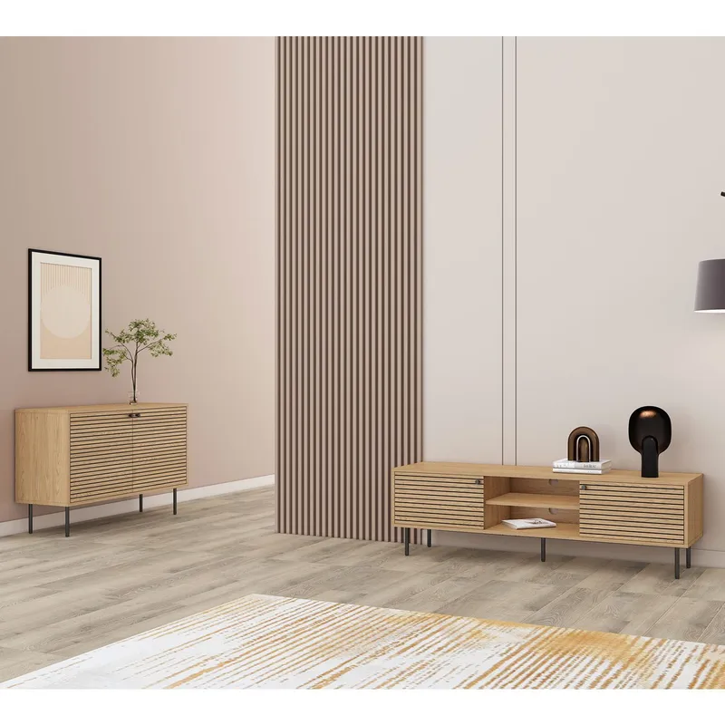 Sideboard HOME4YOU - Brun - Oppbevaring - Oppbevaringsmøbler - Sideboard & skjenker