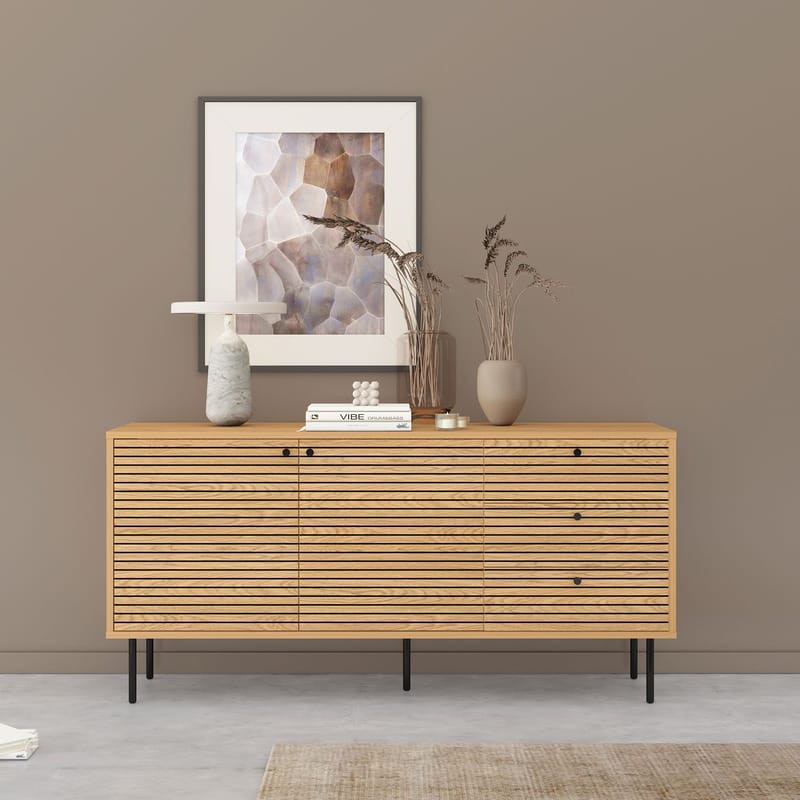 Sideboard HOME4YOU - Brun - Oppbevaring - Oppbevaringsmøbler - Sideboard & skjenker