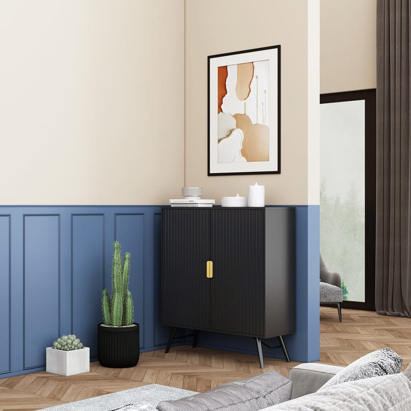Sideboard HOME4YOU - Svart - Oppbevaring - Oppbevaringsmøbler - Sideboard & skjenker