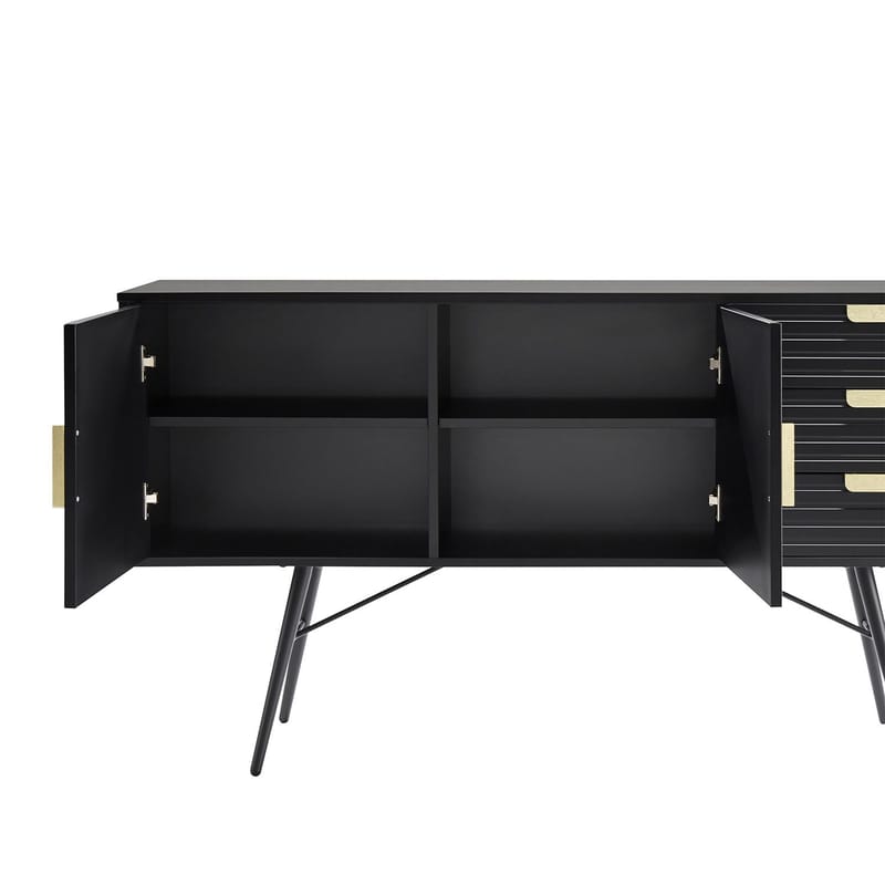 Sideboard HOME4YOU - Svart - Oppbevaring - Oppbevaringsmøbler - Sideboard & skjenker