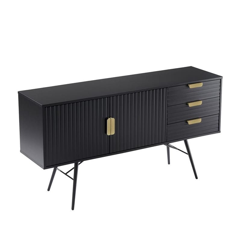 Sideboard HOME4YOU - Svart - Oppbevaring - Oppbevaringsmøbler - Sideboard & skjenker