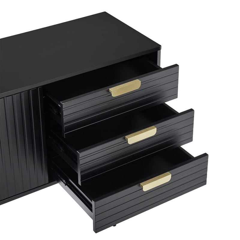 Sideboard HOME4YOU - Svart - Oppbevaring - Oppbevaringsmøbler - Sideboard & skjenker