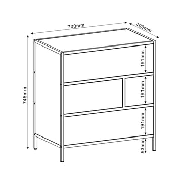Sideboard HOME4YOU - Oppbevaring - Oppbevaringsmøbler - Sideboard & skjenker