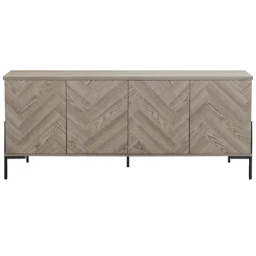 Sideboard Loft24 Naturfärgat fiskbensmönster/naturek - Naturfarget eik i fiskebeinsmønster / naturfarget eik - Oppbevaring - Oppbevaringsmøbler - Sideboard & skjenker