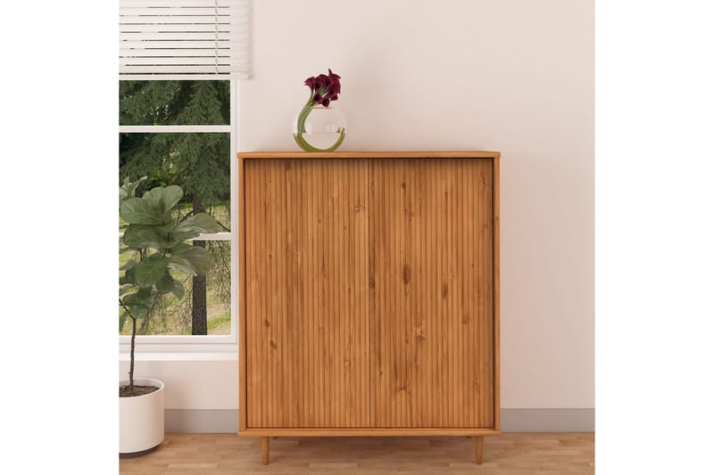 Sideboard og skjenk Loft24 Jerzy Skjenk 99 cm Brun - Oppbevaring - Oppbevaringsmøbler - Sideboard & skjenker