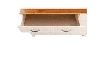 Sideboard og skjenk Loft24 Skjenk Alby 125x38x85 cm, hvit/honning Vit,Natur - Oppbevaring - Oppbevaringsmøbler - Sideboard & skjenker