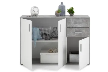 Albi Skjenk 121 cm - Grå/Hvit - Oppbevaring - Oppbevaringsmøbler - Sideboard & skjenker