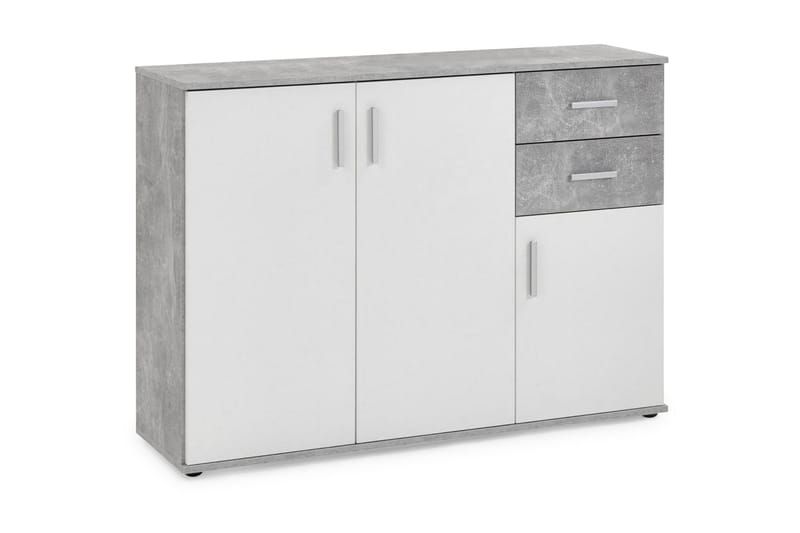 Albi Skjenk 121 cm - Grå/Hvit - Sideboard & skjenker