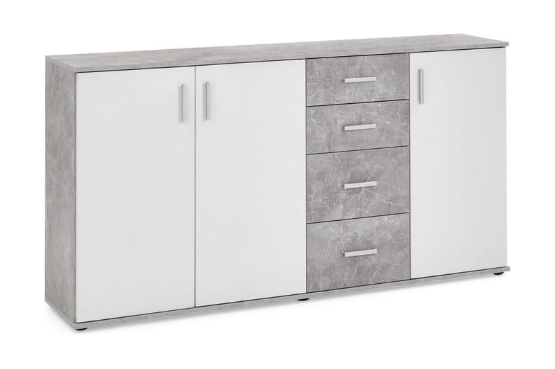 Albi Skjenk 160 cm - Grå/Hvit - Oppbevaring - Oppbevaringsmøbler - Sideboard & skjenker