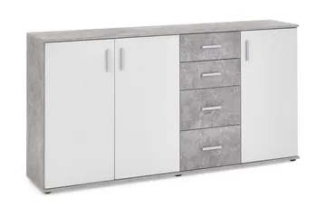 Albi Skjenk 160 cm - Grå/Hvit - Oppbevaring - Oppbevaringsmøbler - Sideboard & skjenker