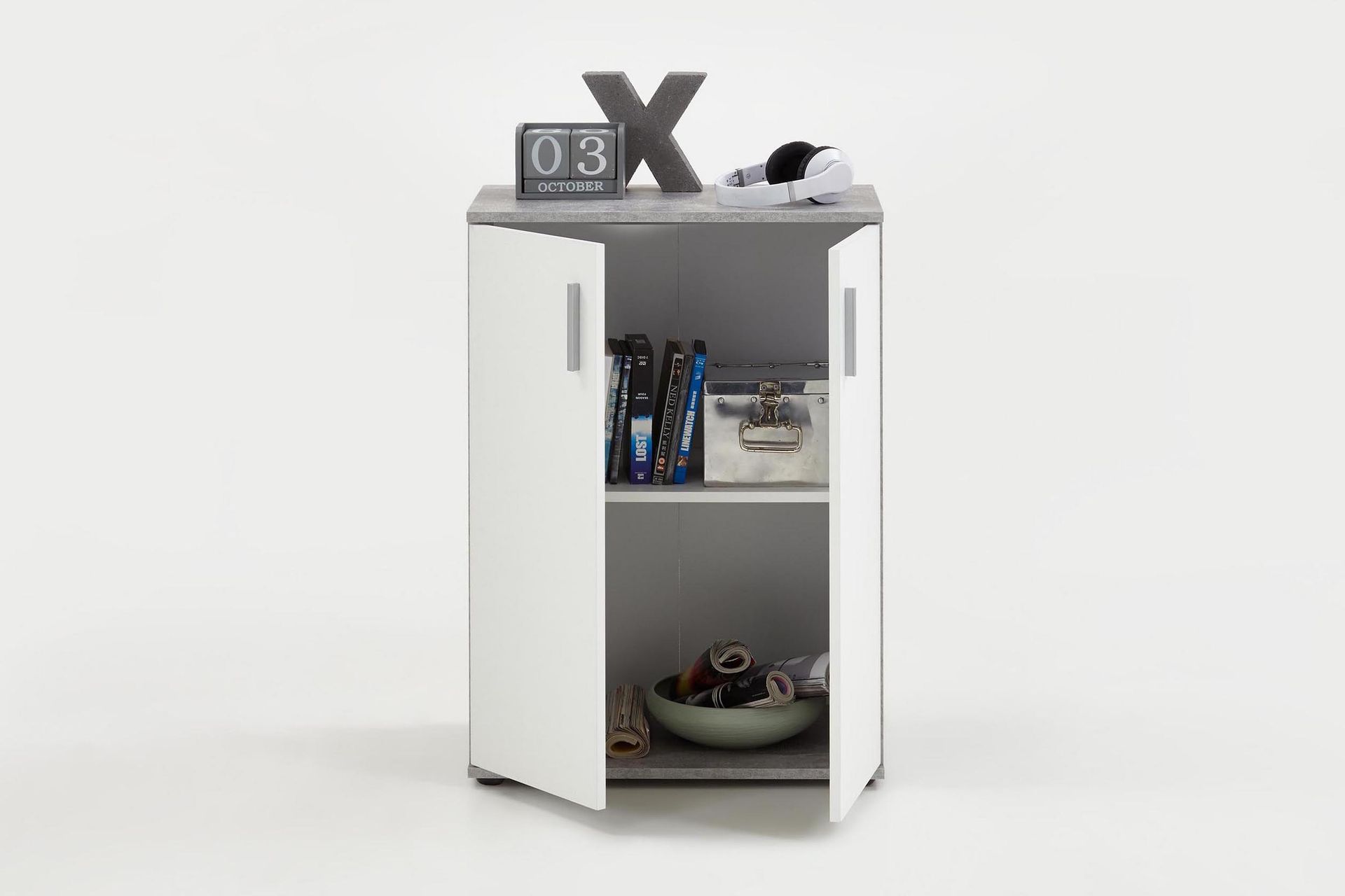 Albi Skjenk 60 cm - Grå/Hvit - Oppbevaring - Oppbevaringsmøbler - Sideboard & skjenker