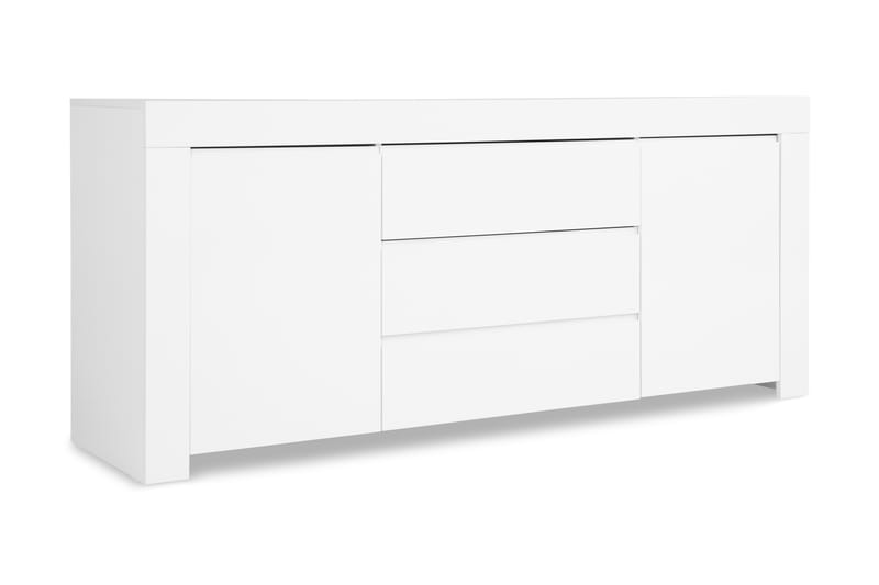 Amalfi Sideboard 190 cm 2 Dører 3 Skuffer - Hvit Høyglans - Sideboard & skjenker