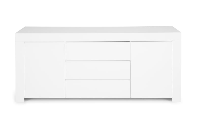Amalfi Sideboard 190 cm 2 Dører 3 Skuffer - Hvit Høyglans - Oppbevaring - Oppbevaringsmøbler - Sideboard & skjenker