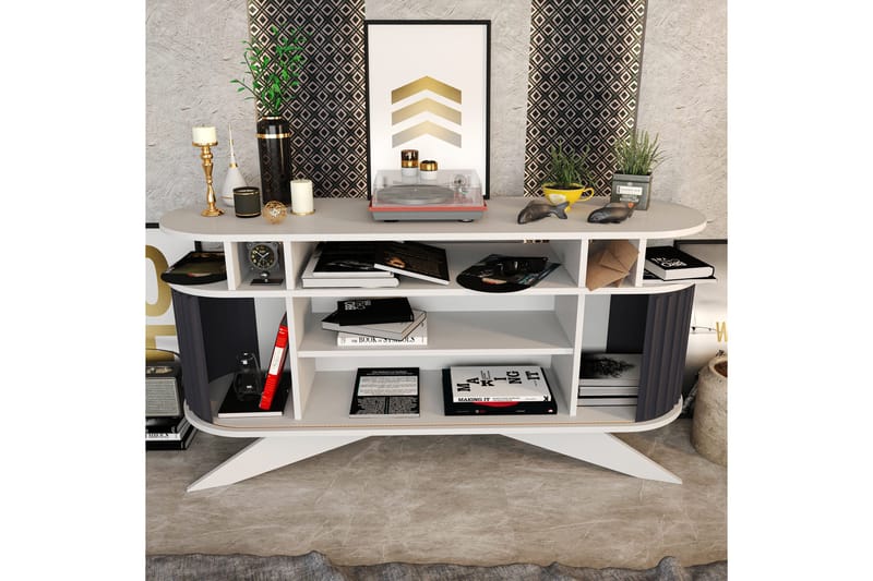 Andifli Sideboard 43x75x150 cm - Hvit - Oppbevaring - Oppbevaringsmøbler - Sideboard & skjenker