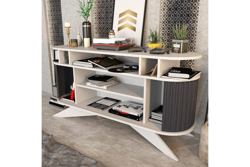 Andifli Sideboard 43x75x150 cm - Hvit - Oppbevaring - Oppbevaringsmøbler - Sideboard & skjenker