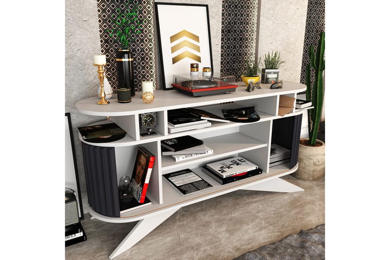 Andifli Sideboard 43x75x150 cm - Hvit - Oppbevaring - Oppbevaringsmøbler - Sideboard & skjenker
