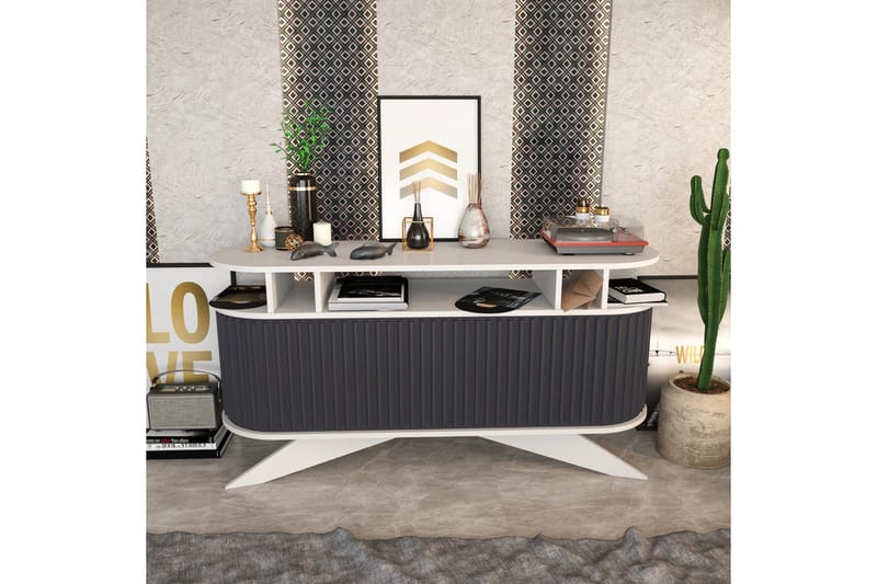 Andifli Sideboard 43x75x150 cm - Hvit - Oppbevaring - Oppbevaringsmøbler - Sideboard & skjenker