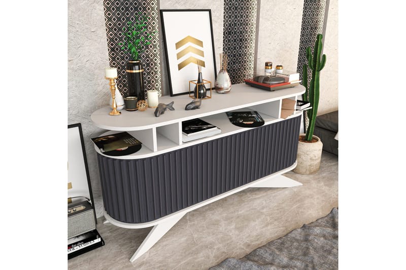 Andifli Sideboard 43x75x150 cm - Hvit - Oppbevaring - Oppbevaringsmøbler - Sideboard & skjenker