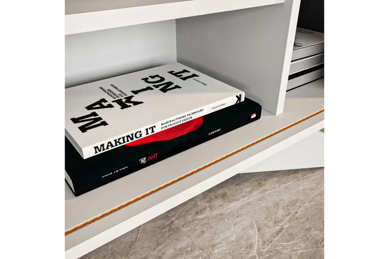 Andifli Sideboard 43x75x150 cm - Hvit - Oppbevaring - Oppbevaringsmøbler - Sideboard & skjenker