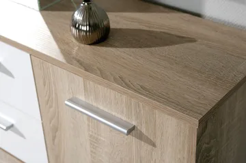 Aragon Skjenk 115 cm - Hvit/Lys Eik - Oppbevaring - Oppbevaringsmøbler - Sideboard & skjenker