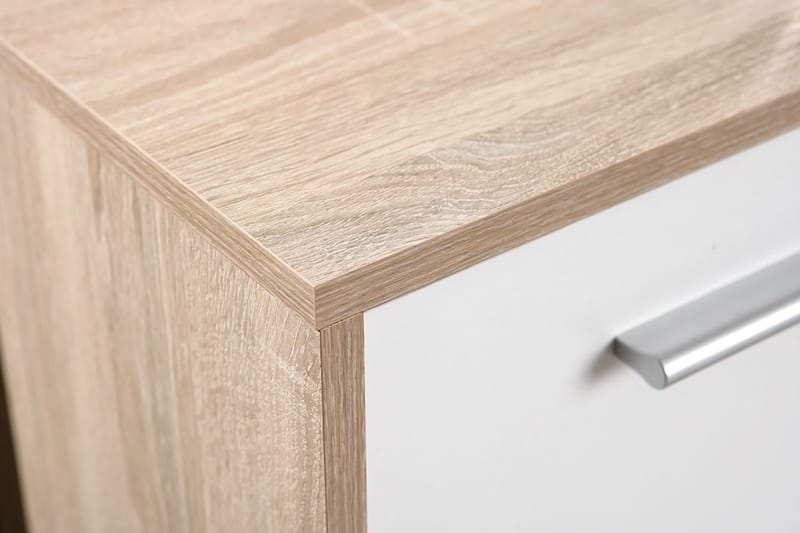 Aragon Skjenk 77 cm - Hvit/Lys Eik - Oppbevaring - Oppbevaringsmøbler - Sideboard & skjenker