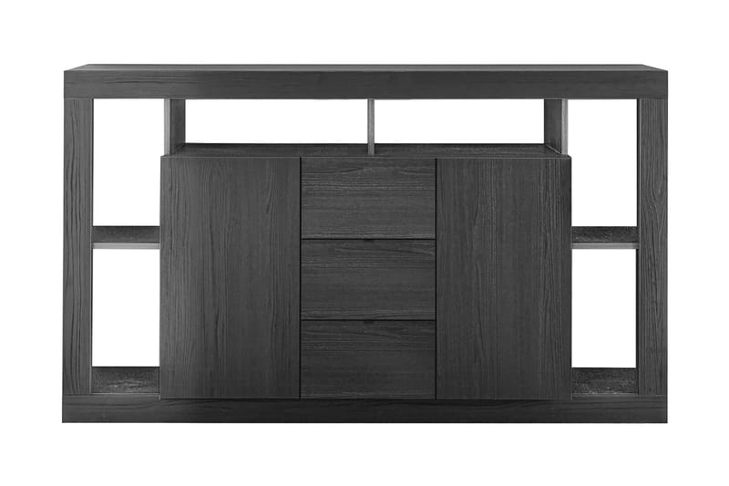 Asfordby Sideboard 134x102x42 cm - Svart - Oppbevaring - Oppbevaringsmøbler - Sideboard & skjenker