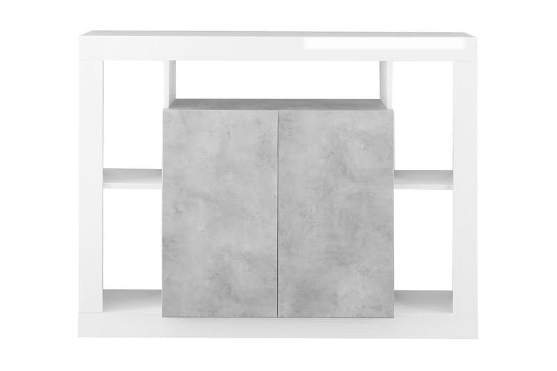 Asfordby Sideboard 42x134x102 cm - Hvit/Grå - Oppbevaring - Oppbevaringsmøbler - Sideboard & skjenker
