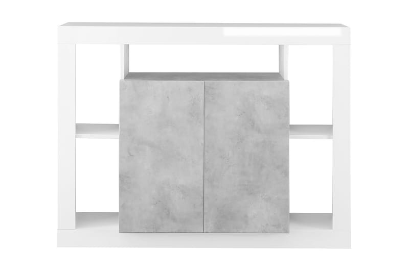 Asfordby Sideboard 42x134x102 cm - Hvit/Grå - Sideboard & skjenker