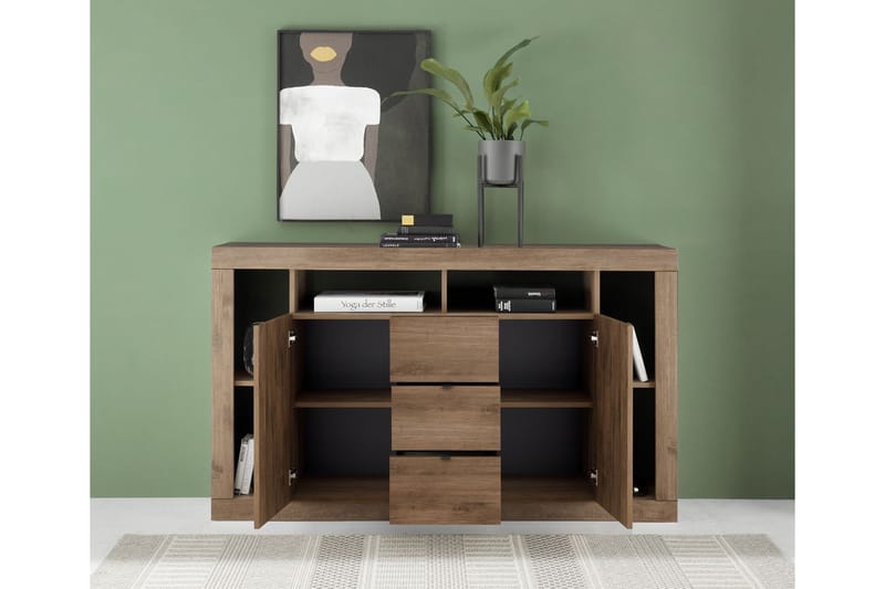Asfordby Sideboard 42x172x102 cm - Brun - Oppbevaring - Oppbevaringsmøbler - Sideboard & skjenker