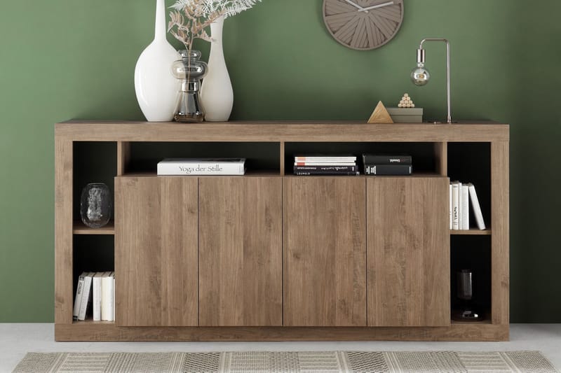 Asfordby Sideboard 42x210x102 cm - Brun - Oppbevaring - Oppbevaringsmøbler - Sideboard & skjenker