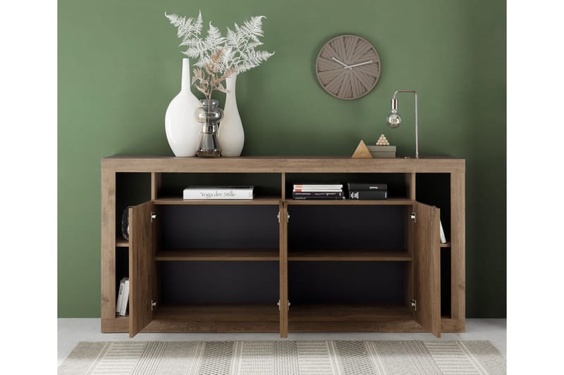 Asfordby Sideboard 42x210x102 cm - Brun - Oppbevaring - Oppbevaringsmøbler - Sideboard & skjenker