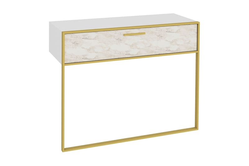 Bascle Sideboard 90 cm - Gull|Hvit - Oppbevaring - Oppbevaringsmøbler - Sideboard & skjenker