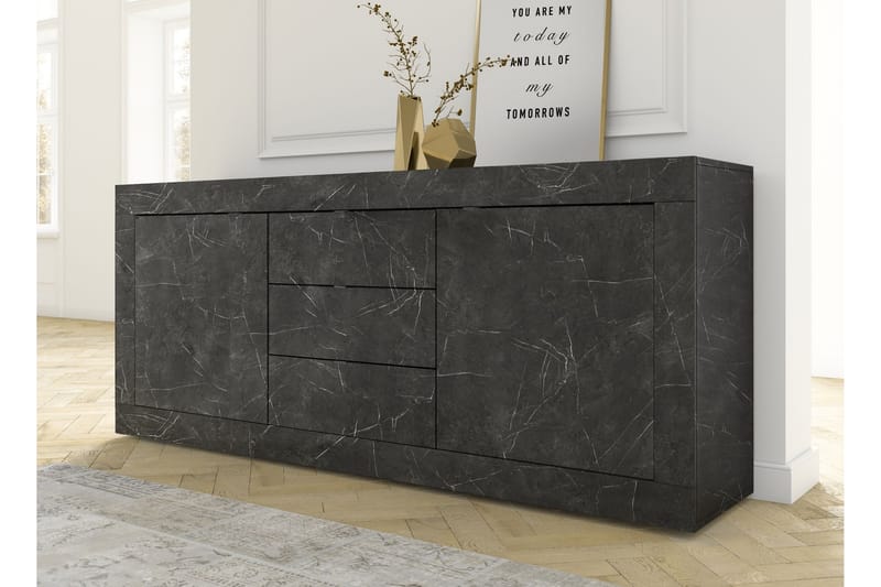 Basic Sideboard 43x210 cm Svart - Lc Spa - Oppbevaring - Oppbevaringsmøbler - Sideboard & skjenker