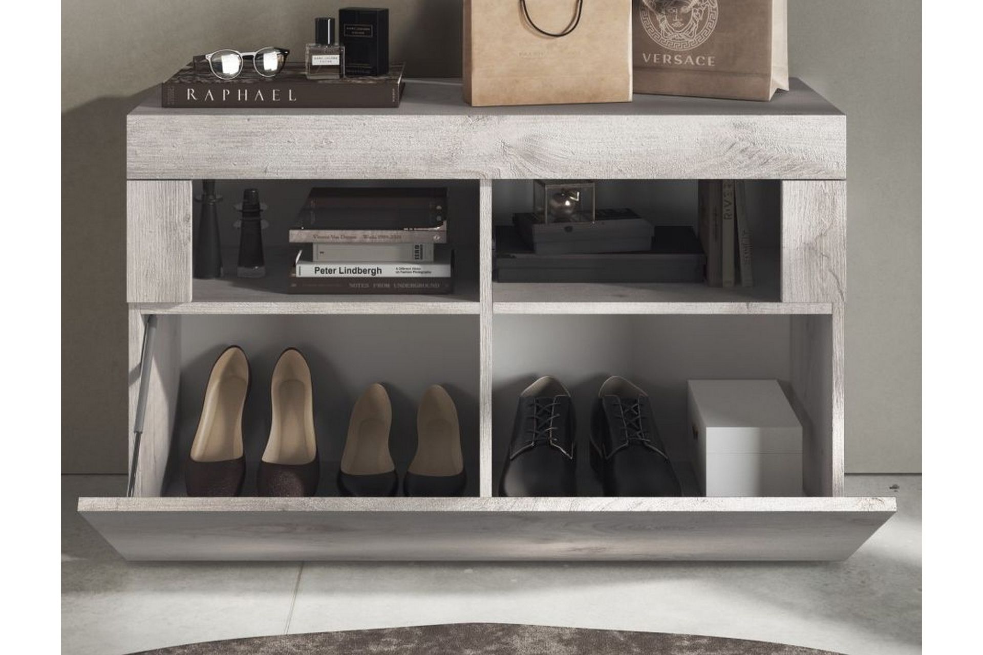 Basic Skjenk 91x35 cm - Hvit - Oppbevaring - Oppbevaringsmøbler - Sideboard & skjenker