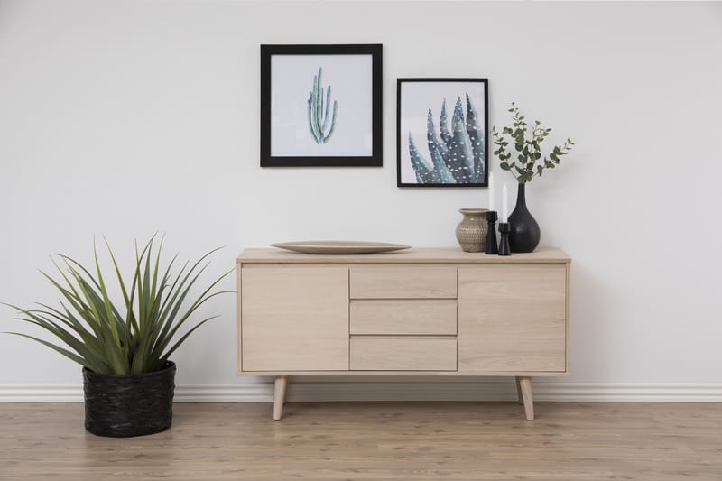 Bellor Skjenk 150 cm - Hvitpigmentert - Oppbevaring - Oppbevaringsmøbler - Sideboard & skjenker