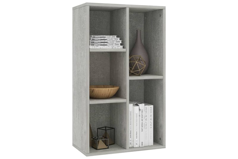 Bokhylle/skjenk betonggrå 45x25x80 cm sponplate - Oppbevaring - Oppbevaringsmøbler - Sideboard & skjenker