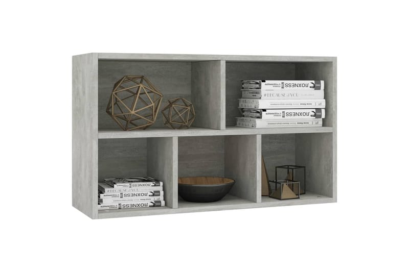 Bokhylle/skjenk betonggrå 45x25x80 cm sponplate - Oppbevaring - Oppbevaringsmøbler - Sideboard & skjenker