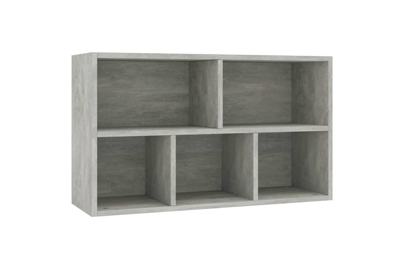 Bokhylle/skjenk betonggrå 45x25x80 cm sponplate - Oppbevaring - Oppbevaringsmøbler - Sideboard & skjenker