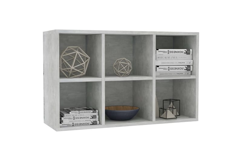 Bokhylle/skjenk betonggrå 66x30x97,8 cm sponplate - Oppbevaring - Oppbevaringsmøbler - Sideboard & skjenker