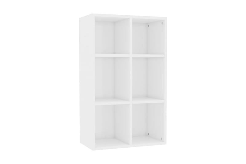 Bokhylle/skjenk høyglans hvit 66x30x97,8 cm sponplate - Oppbevaring - Oppbevaringsmøbler - Sideboard & skjenker