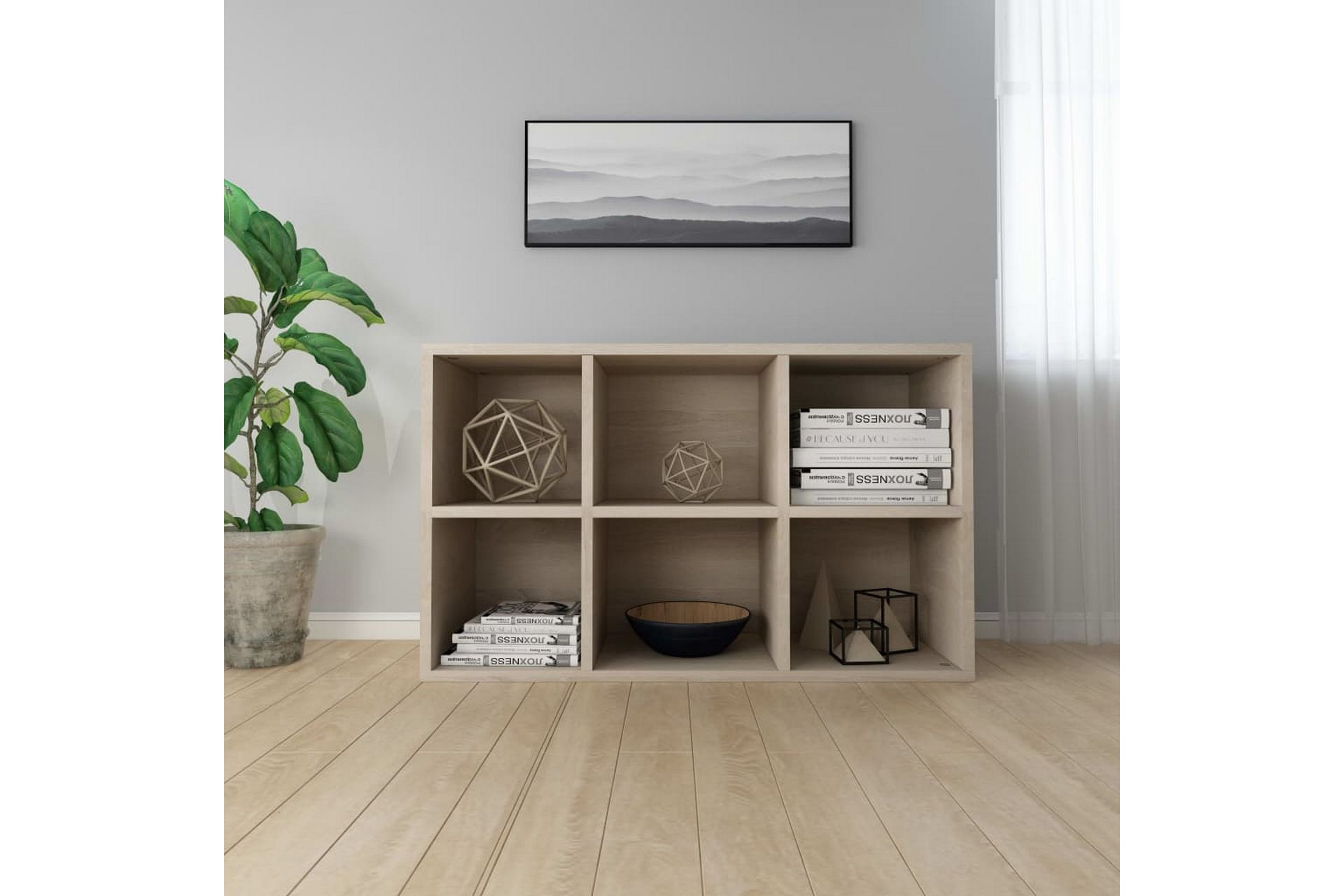 Bokhylle/skjenk sonoma eik 66x30x97,8 cm sponplate - Oppbevaring - Oppbevaringsmøbler - Sideboard & skjenker