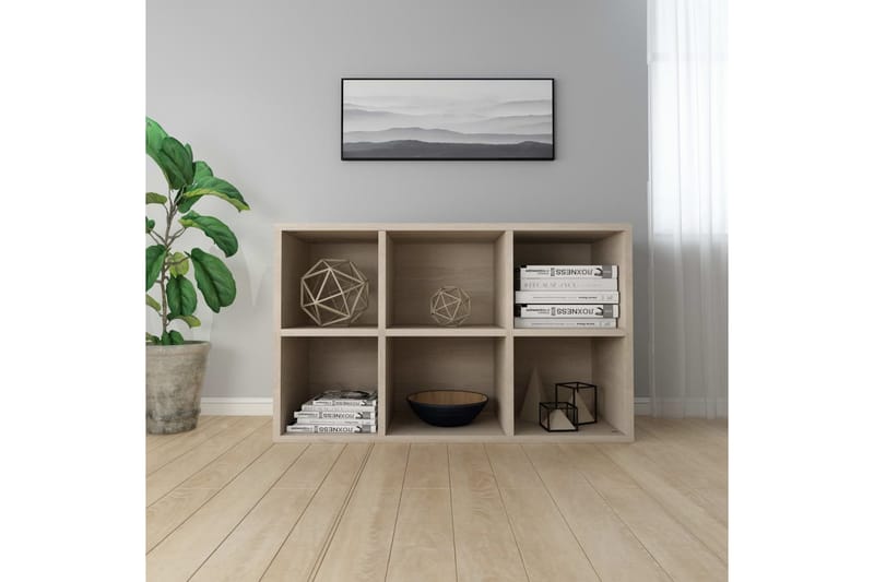 Bokhylle/skjenk sonoma eik 66x30x97,8 cm sponplate - Oppbevaring - Oppbevaringsmøbler - Sideboard & skjenker