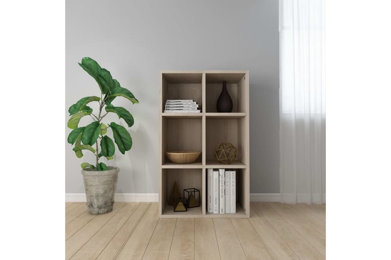 Bokhylle/skjenk sonoma eik 66x30x97,8 cm sponplate - Oppbevaring - Oppbevaringsmøbler - Sideboard & skjenker