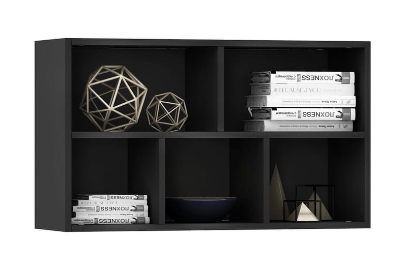 Bokhylle/skjenk svart 45x25x80 cm sponplate - Oppbevaring - Oppbevaringsmøbler - Sideboard & skjenker