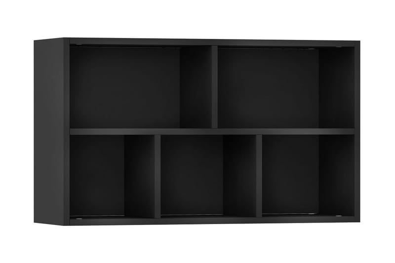 Bokhylle/skjenk svart 45x25x80 cm sponplate - Sideboard & skjenker