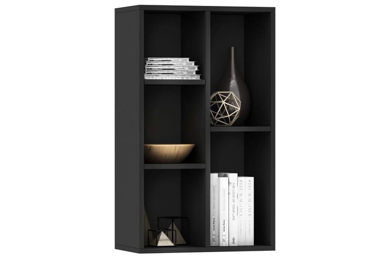 Bokhylle/skjenk svart 45x25x80 cm sponplate - Oppbevaring - Oppbevaringsmøbler - Sideboard & skjenker