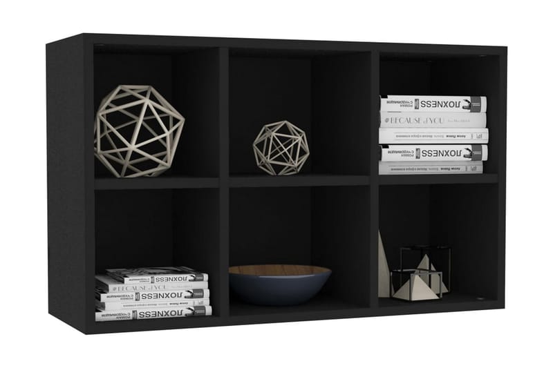 Bokhylle/skjenk svart 66x30x97,8 cm sponplate - Oppbevaring - Oppbevaringsmøbler - Sideboard & skjenker