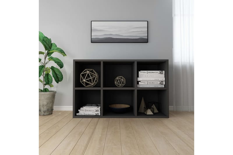 Bokhylle/skjenk svart 66x30x97,8 cm sponplate - Oppbevaring - Oppbevaringsmøbler - Sideboard & skjenker
