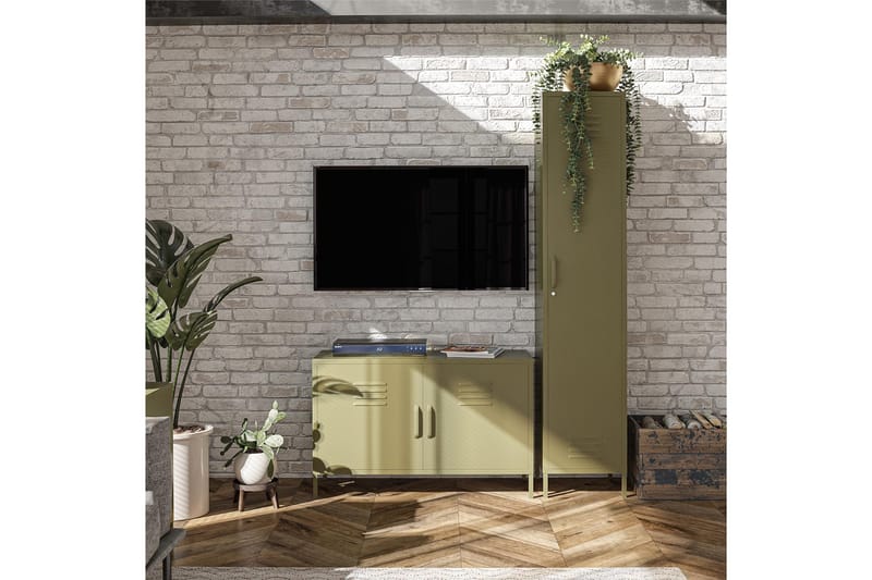 Bradford Skjenk 100x40 cm Grønn - Dorel Home - Oppbevaring - Oppbevaringsmøbler - Sideboard & skjenker