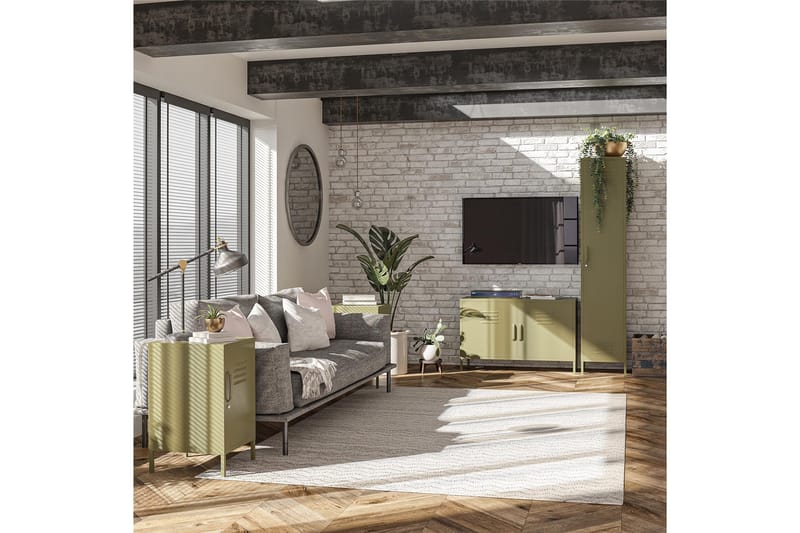 Bradford Skjenk 100x40 cm Grønn - Dorel Home - Oppbevaring - Oppbevaringsmøbler - Sideboard & skjenker